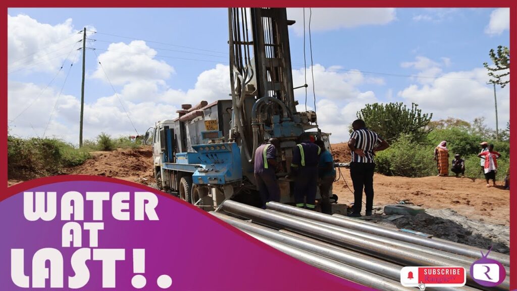 Water drilling operation in progress.