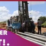 Water drilling operation in progress.