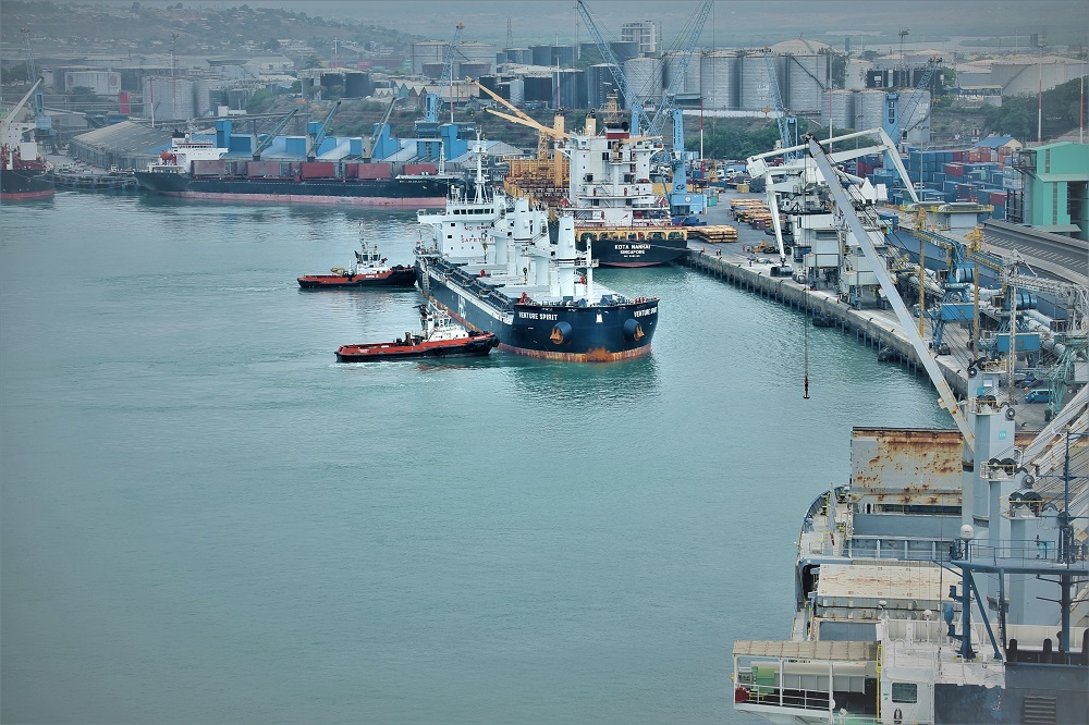 Aerial view of Mombasa Port