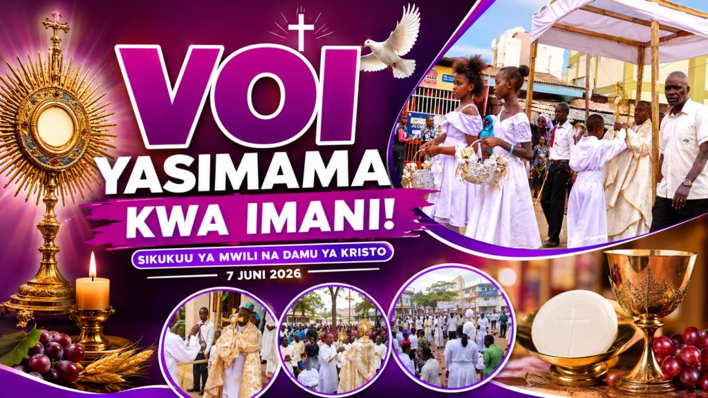VOI YASIMAMA KWA IMANI! WAUMINI WA KATOLIKI WAADHIMISHA SIKUKUU YA MWILI NA DAMU YA KRISTO KWA MAANDAMANO YA KIPEKEE corpus christi